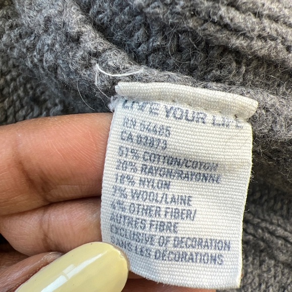 American Eagle Cardigan Collared With Snap Button Closure In Size M Gray Color - Picture 8 of 8